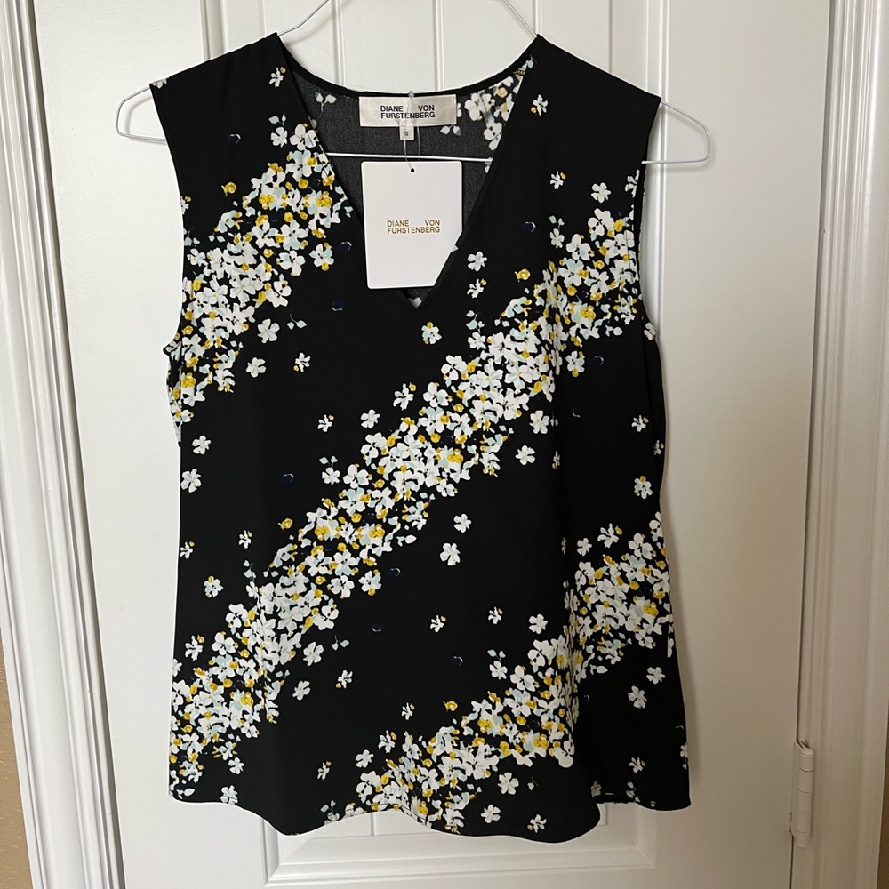 DVF Janet Sleeveless Top